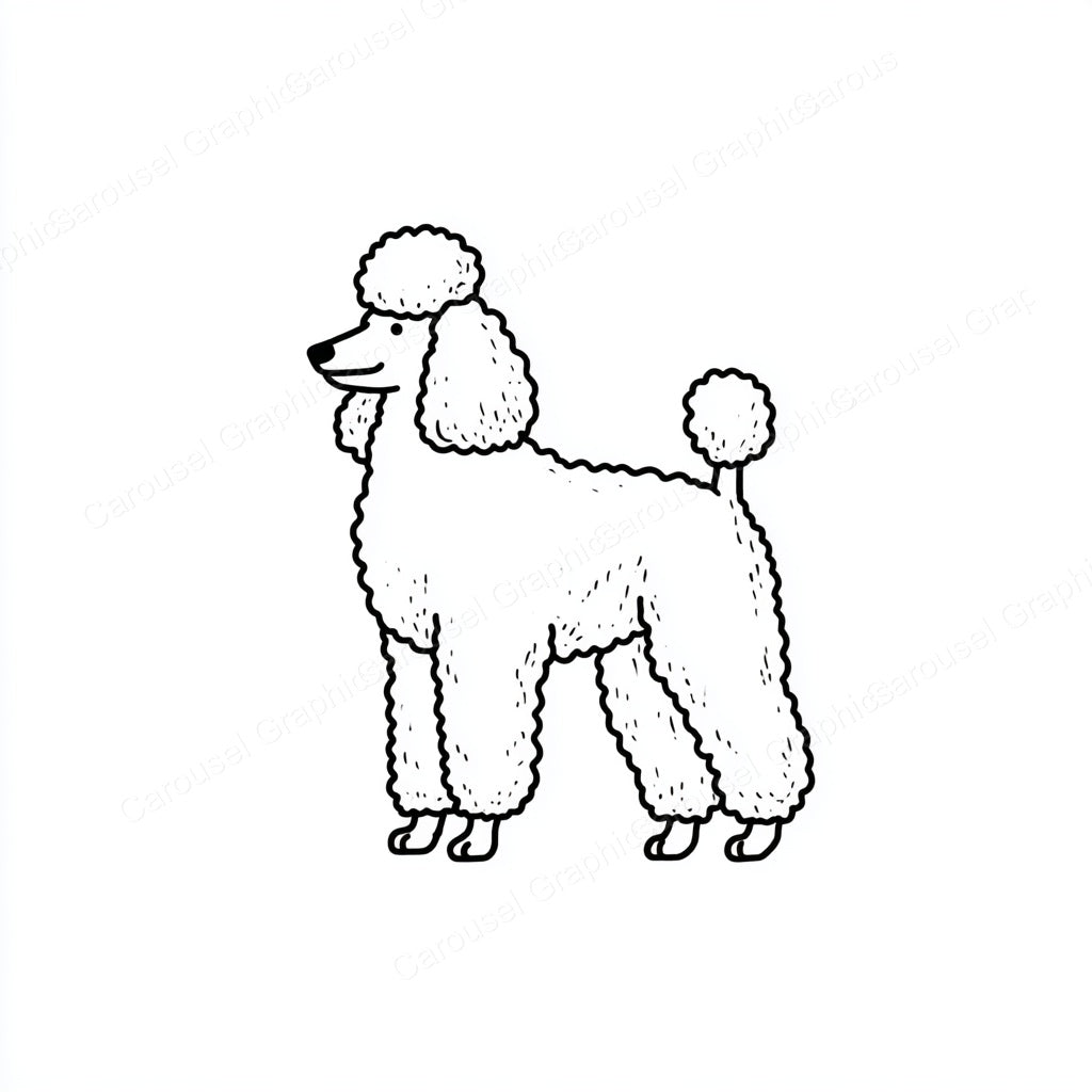 Poodle Vector Graphic preview