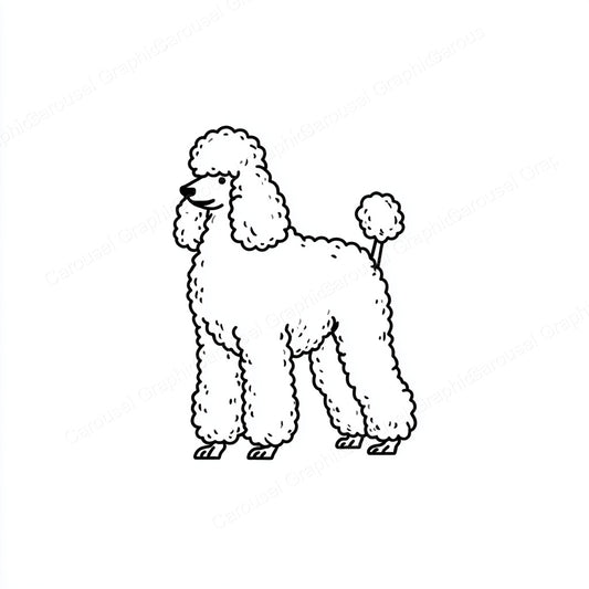 Poodle Vector Graphic preview