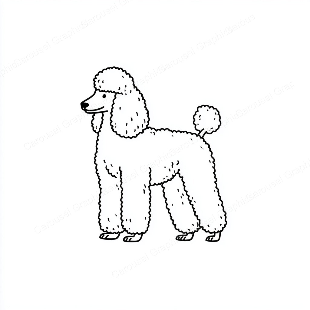Poodle Vector Graphic preview