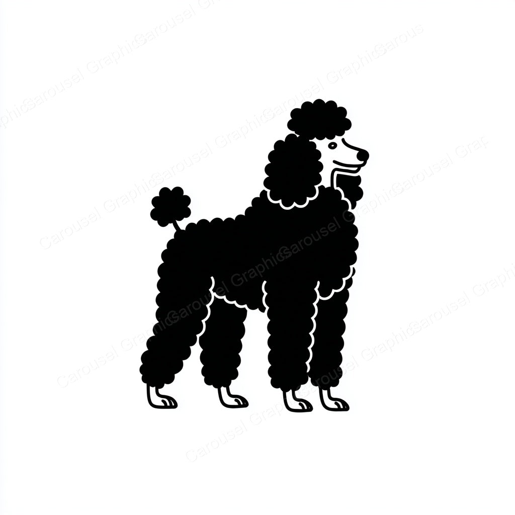 Poodle Vector Graphic preview