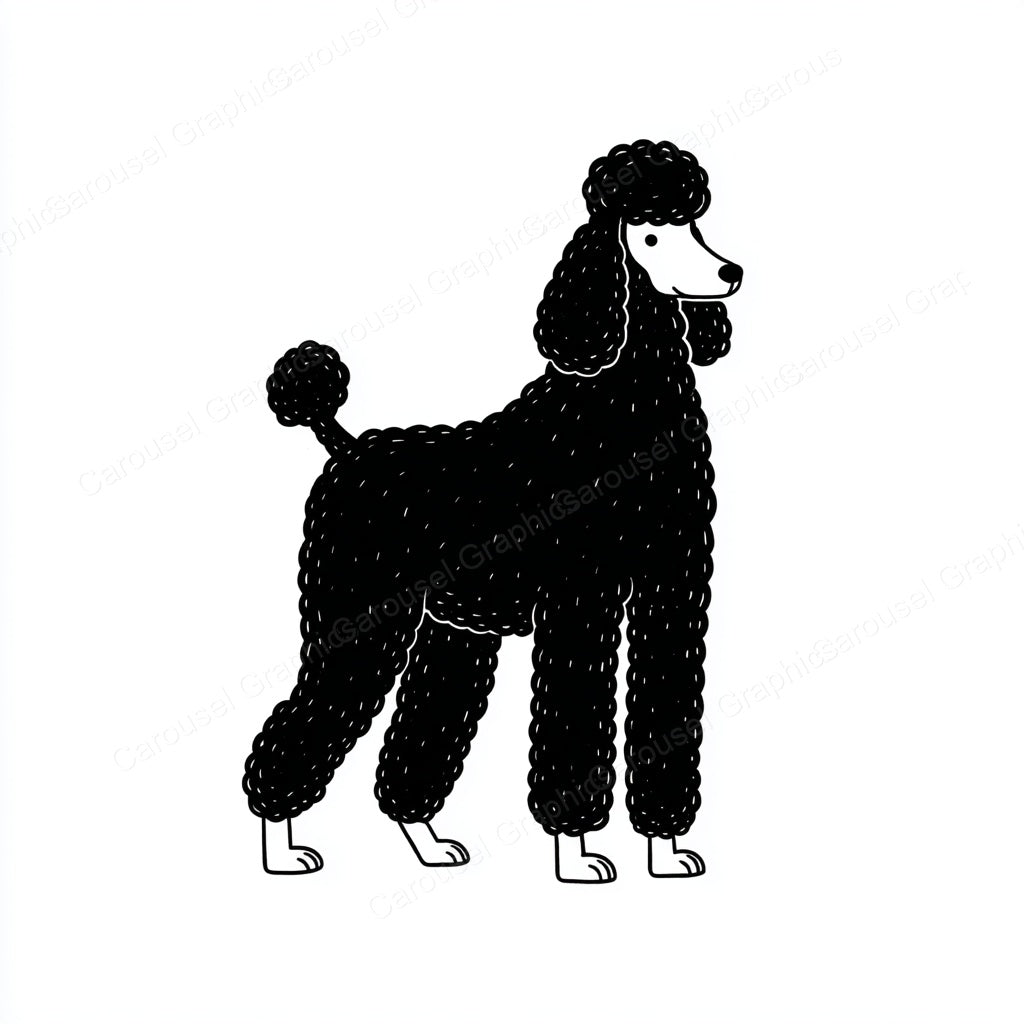 Poodle Vector Graphic preview