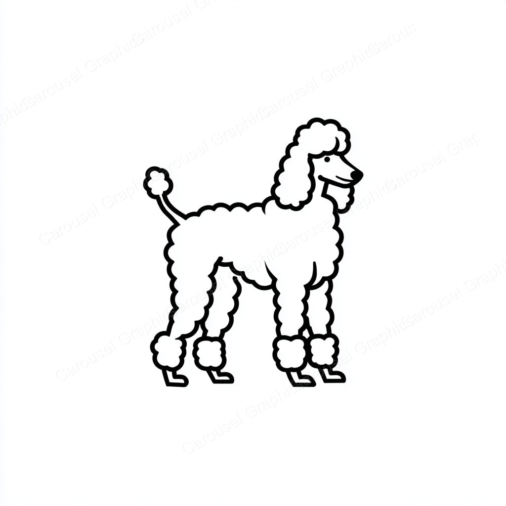 Poodle Vector Graphic preview