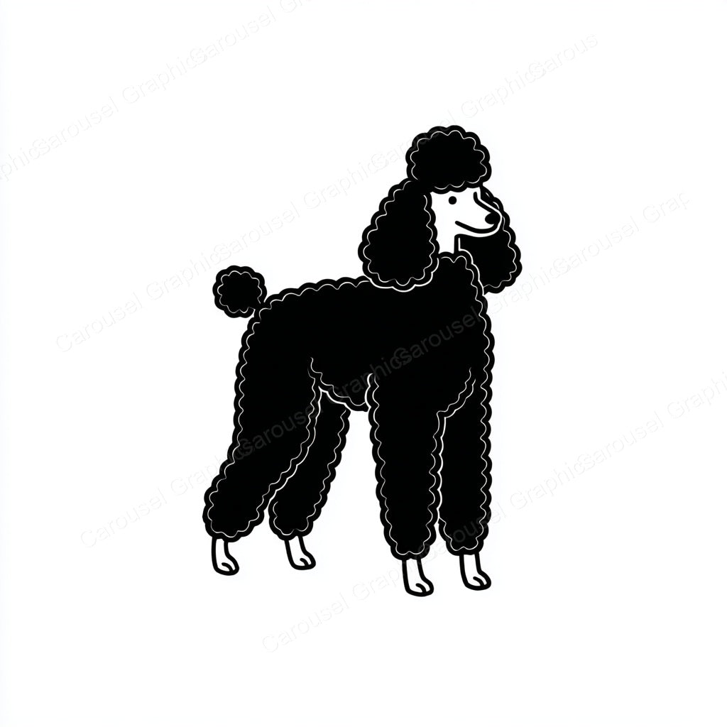 Poodle Vector Graphic preview