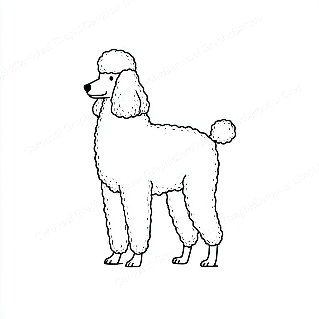 Poodle Vector Graphic preview
