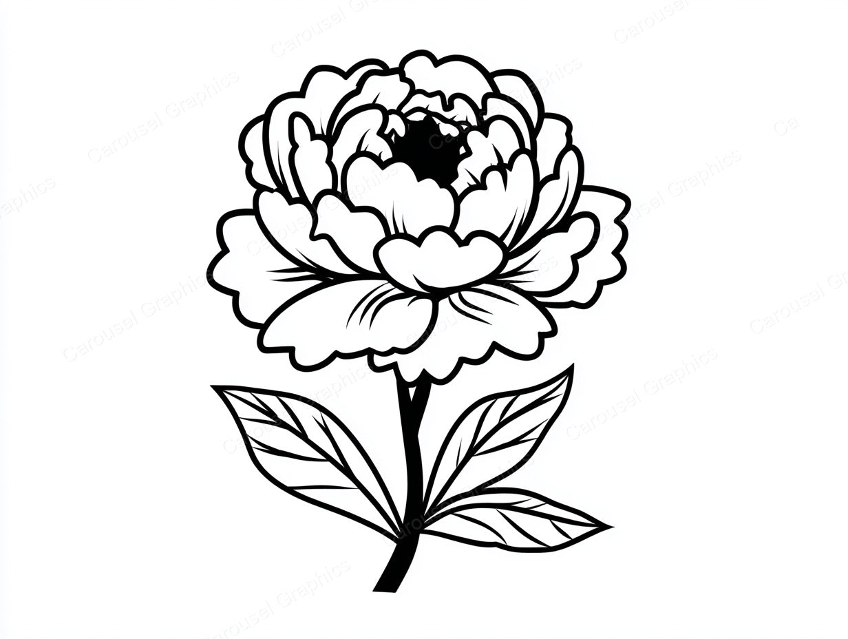 Peony Vector Graphic preview