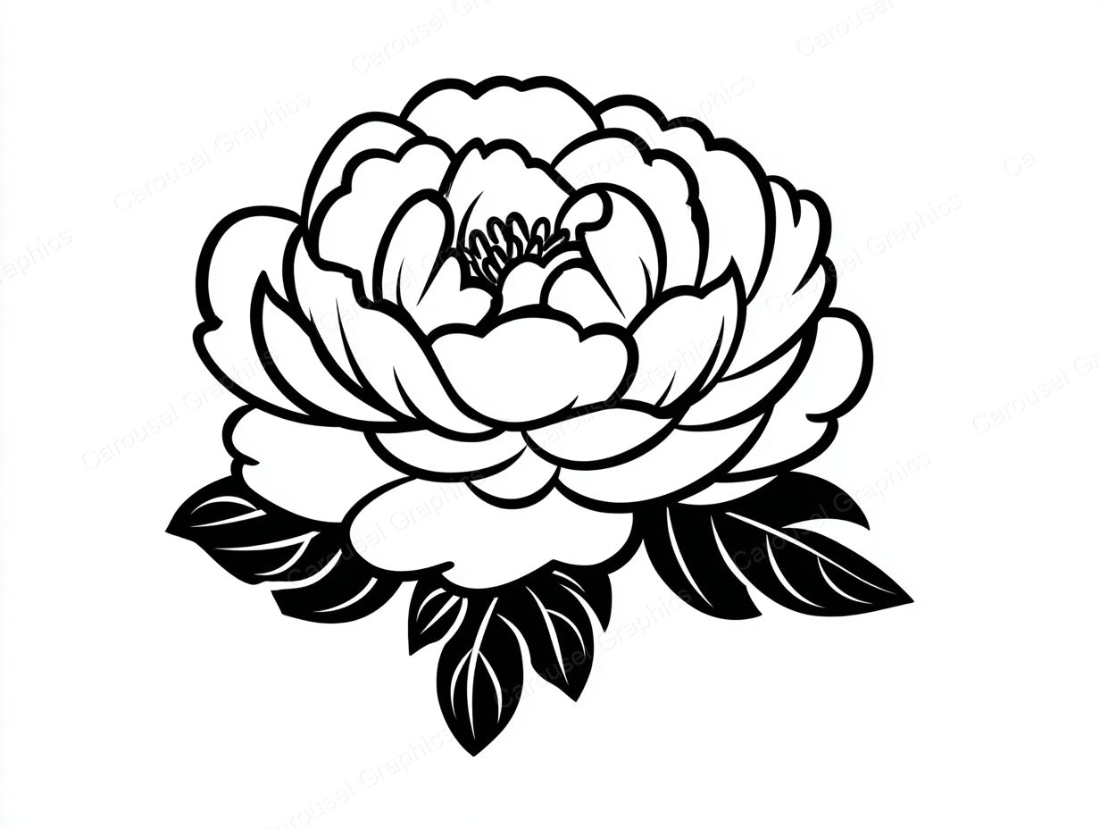 Peony Vector Graphic preview
