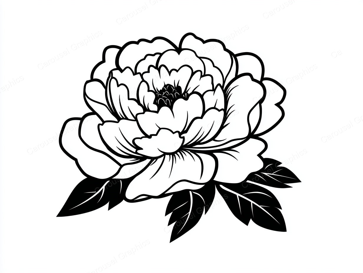 Peony Vector Graphic preview