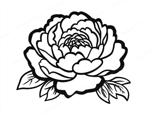 Peony Vector Graphic preview