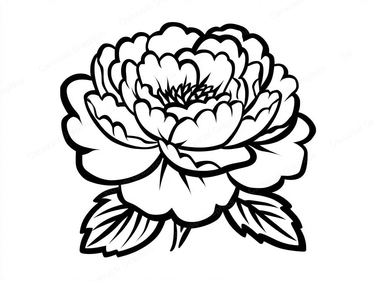 Peony Vector Graphic preview