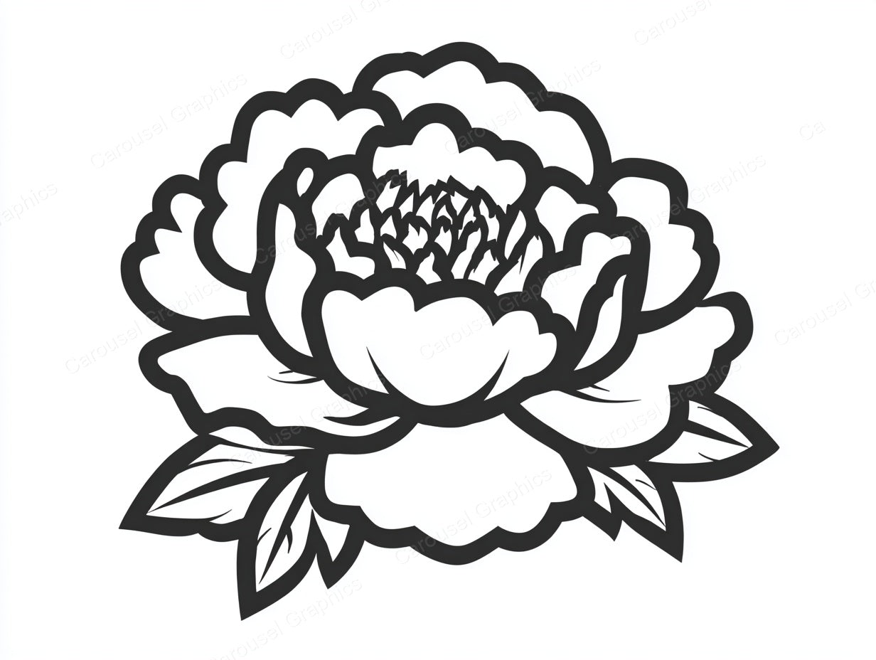 Peony Vector Graphic preview