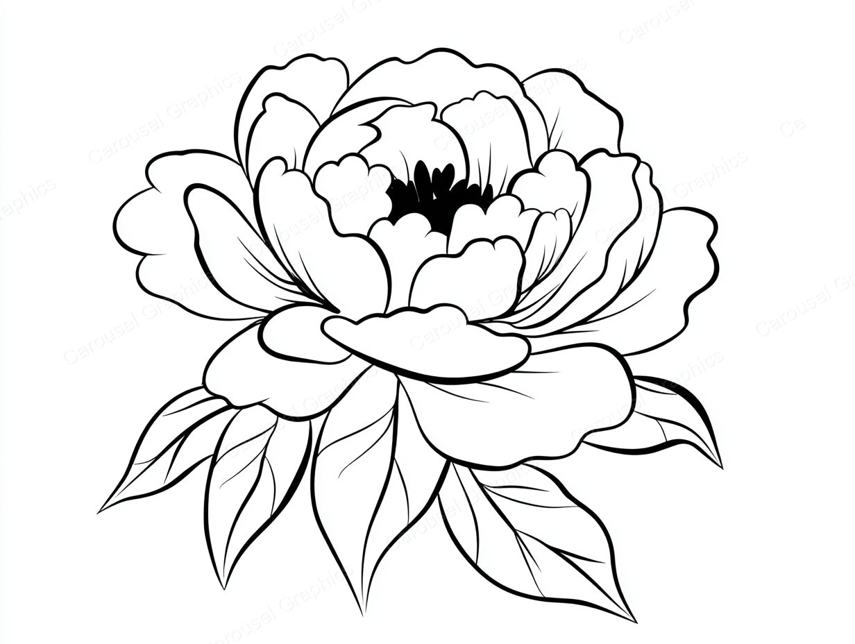 Peony Vector Graphic preview
