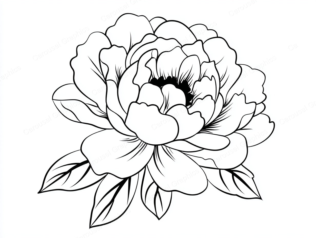 Peony Vector Graphic preview