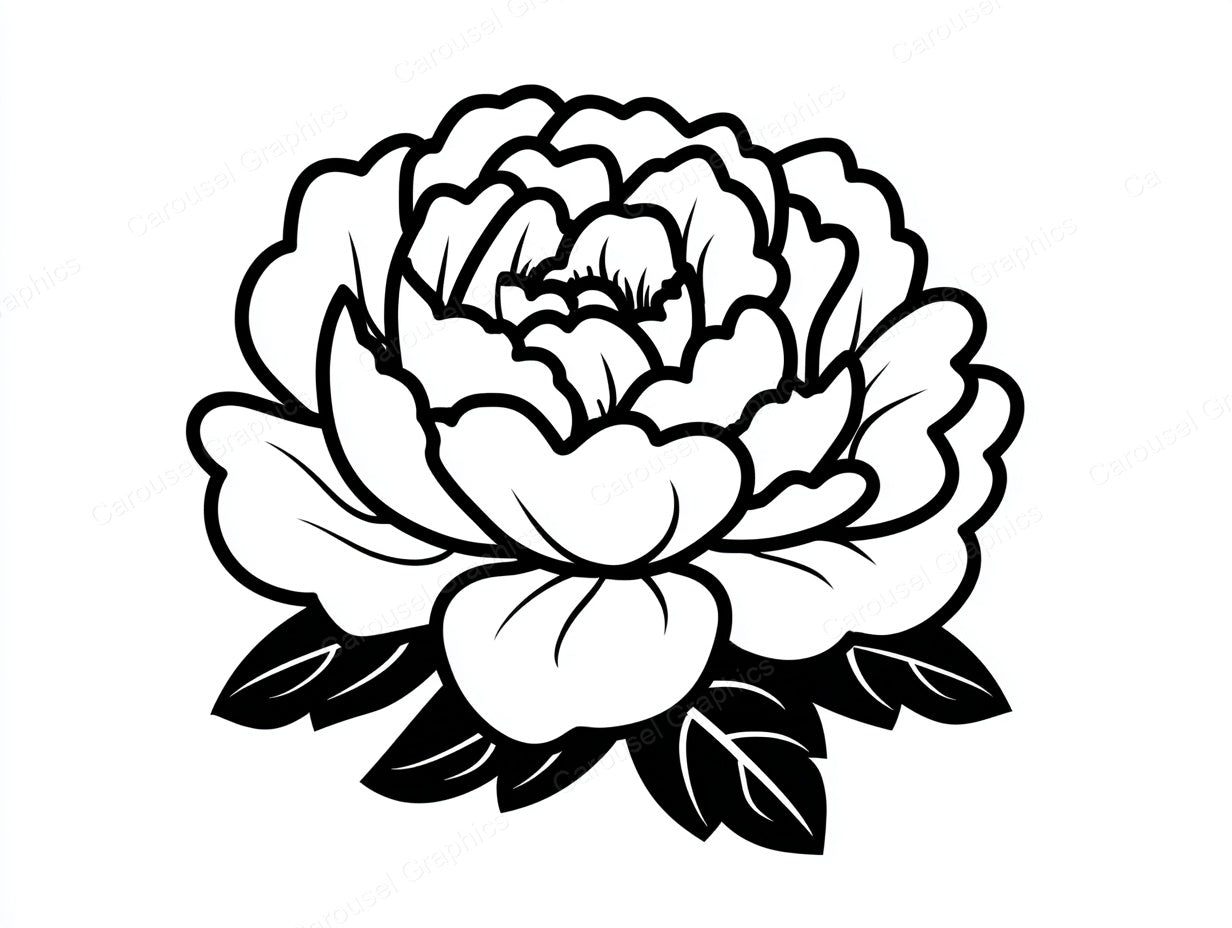 Peony Vector Graphic preview