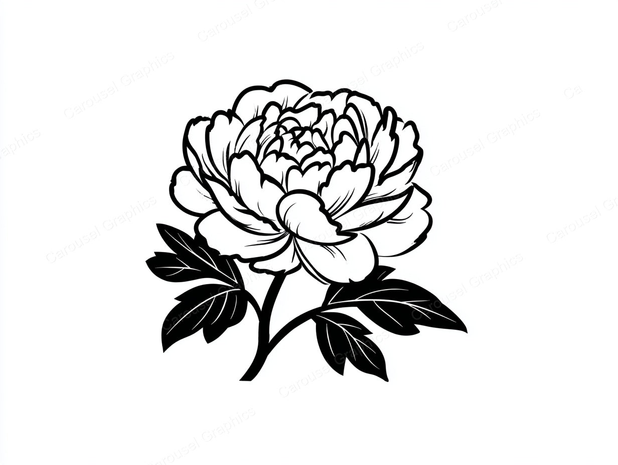 Peony Vector Graphic preview
