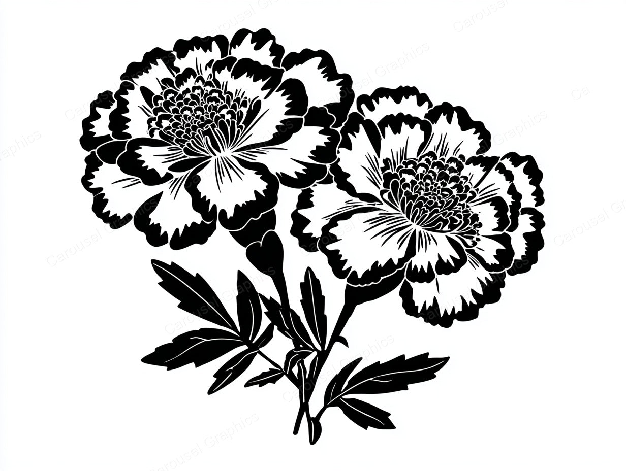 Peony Vector Graphic preview