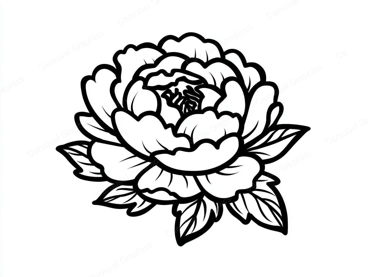 Peony Vector Graphic preview