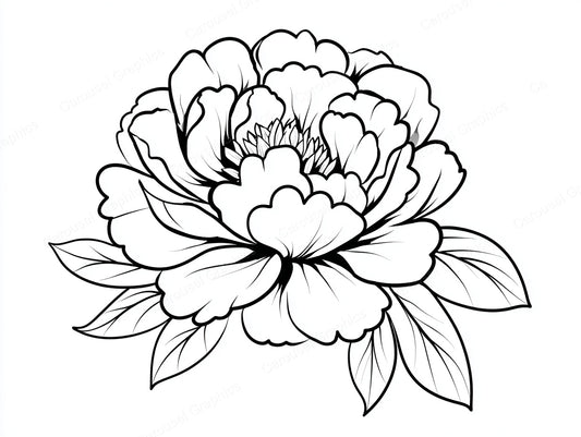 Peony Vector Graphic preview