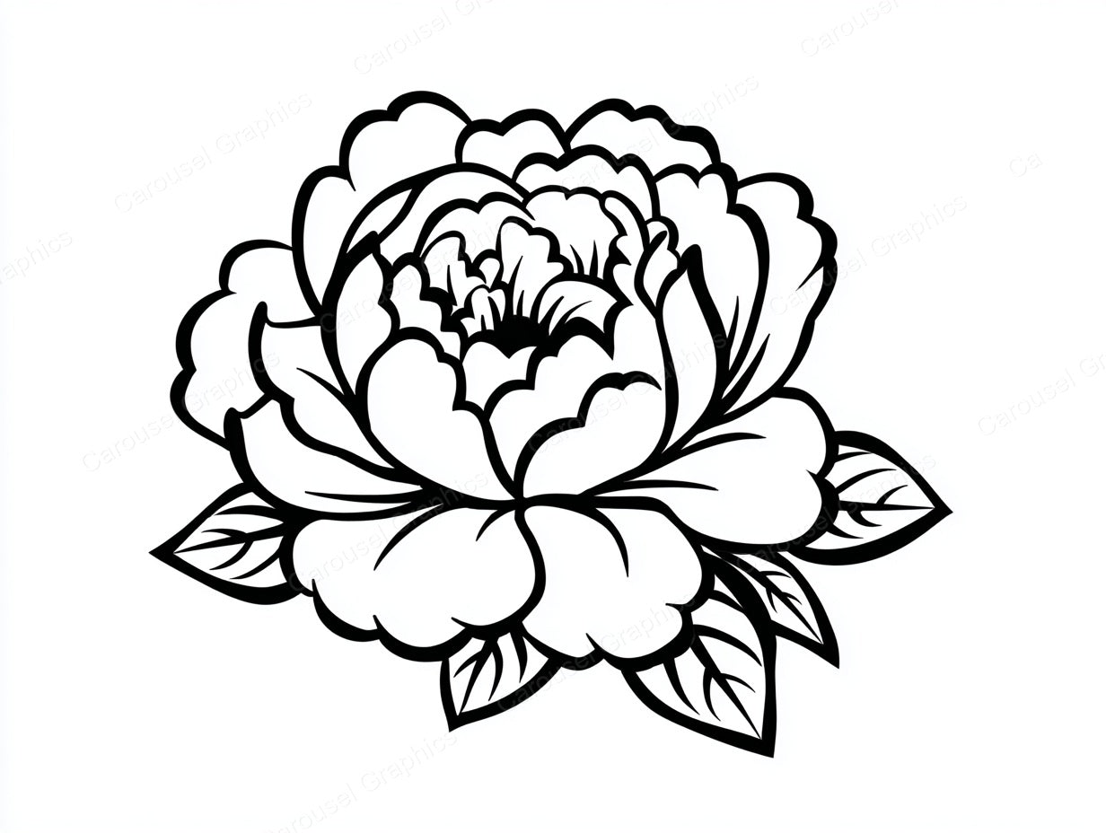 Peony Vector Graphic preview