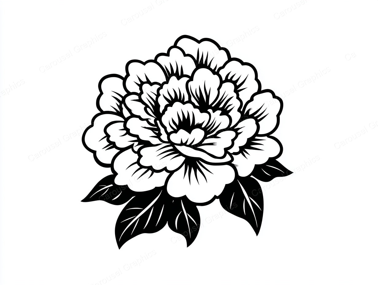 Peony Vector Graphic preview