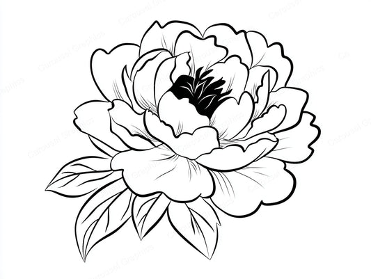 Peony Vector Graphic preview