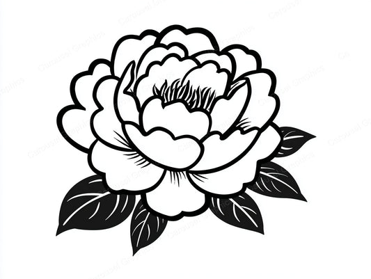 Peony Vector Graphic preview