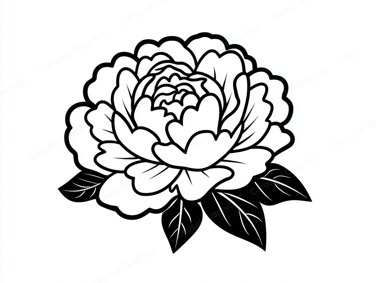 Peony Vector Graphic preview