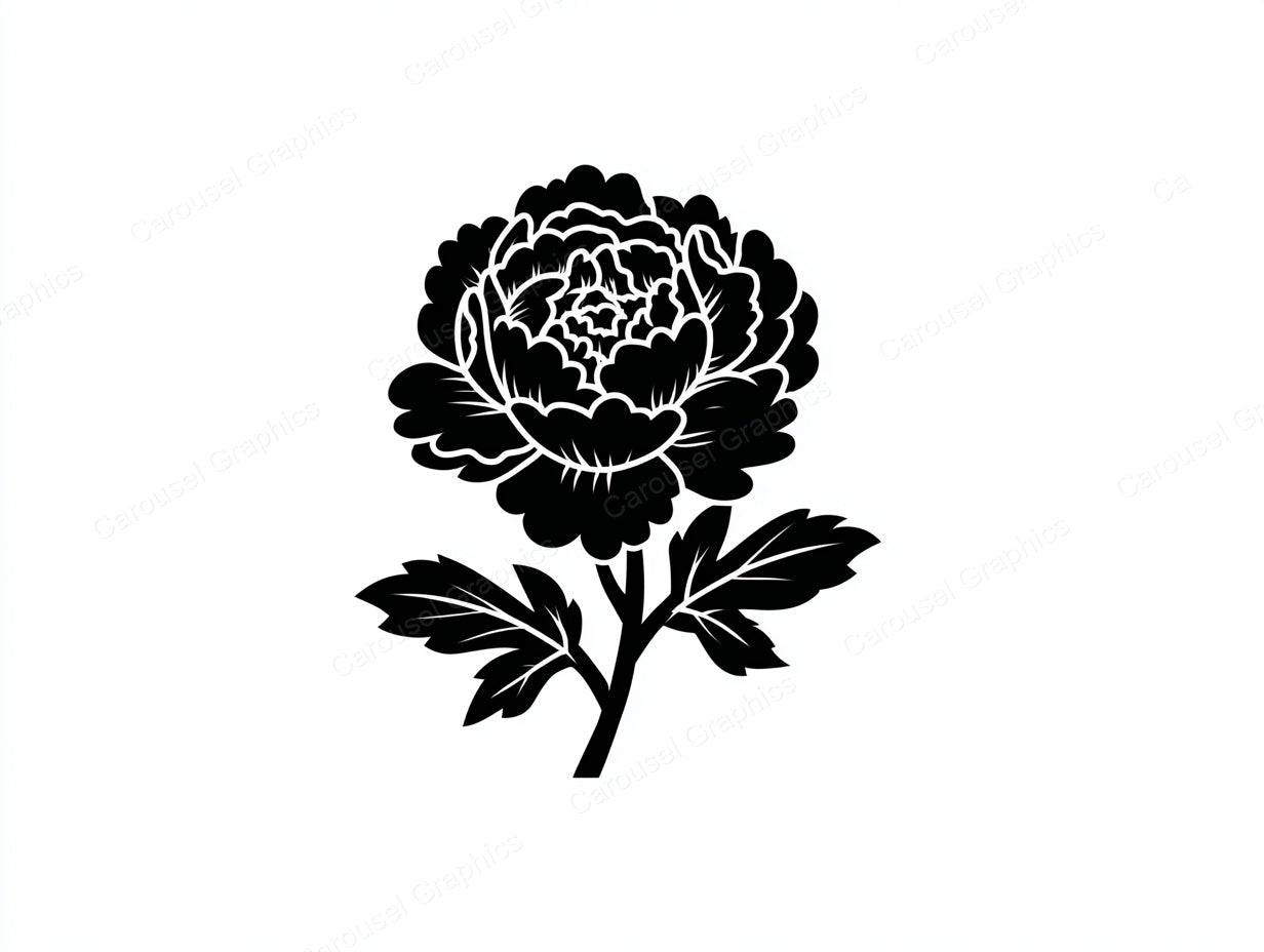 Peony Vector Graphic preview