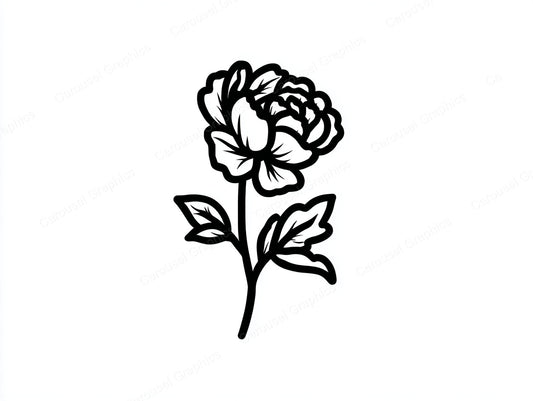 Peony Vector Graphic preview