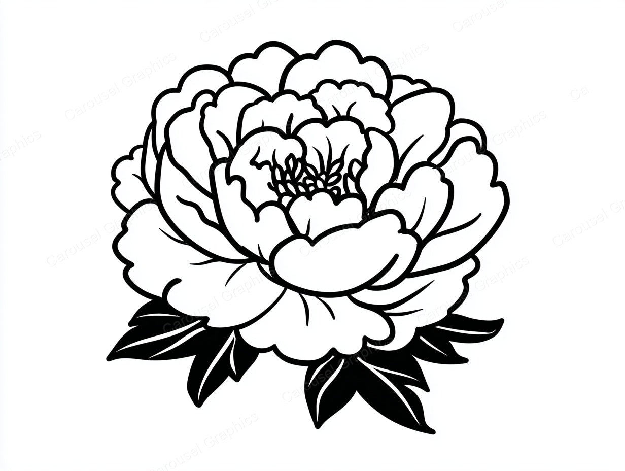Peony Vector Graphic preview