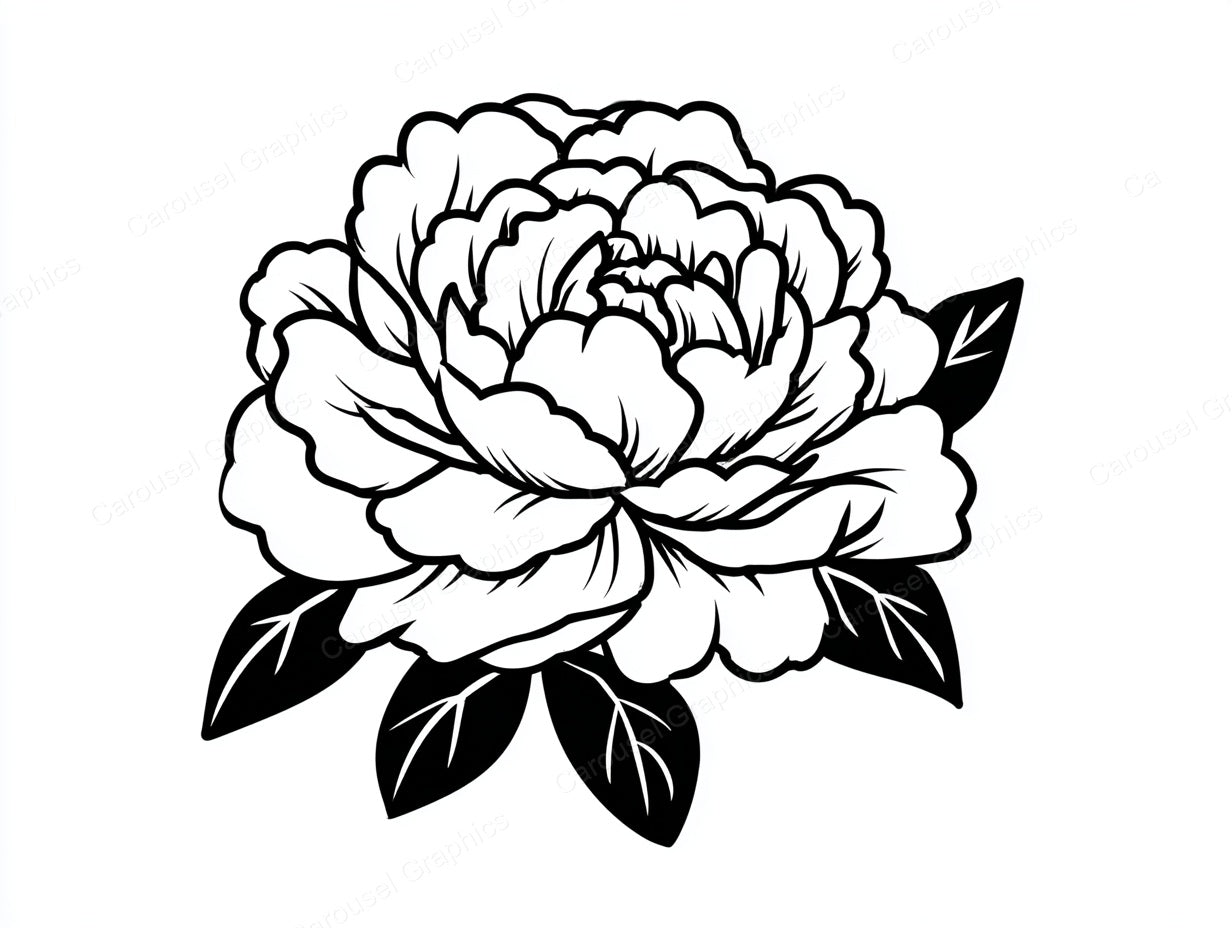 Peony Vector Graphic preview