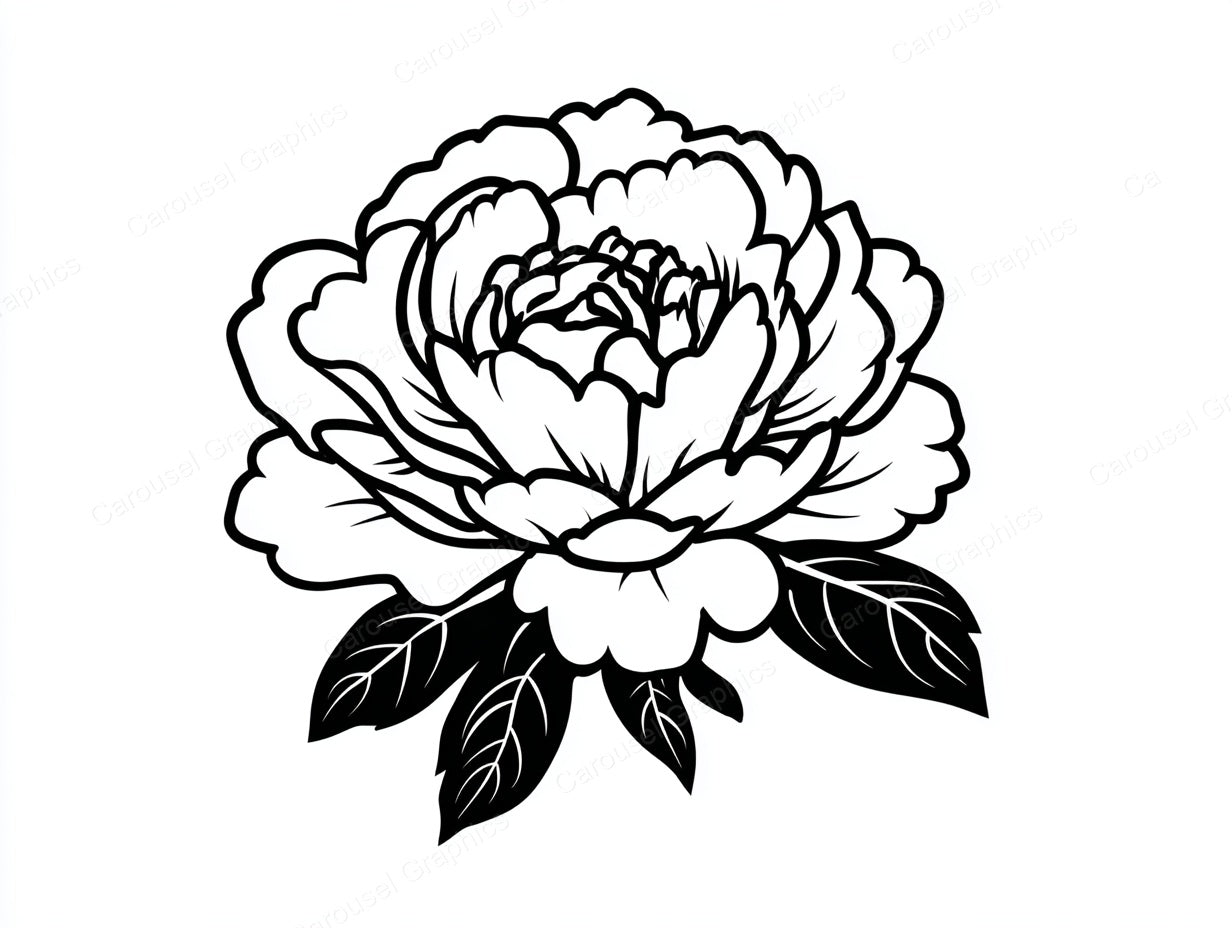 Peony Vector Graphic preview