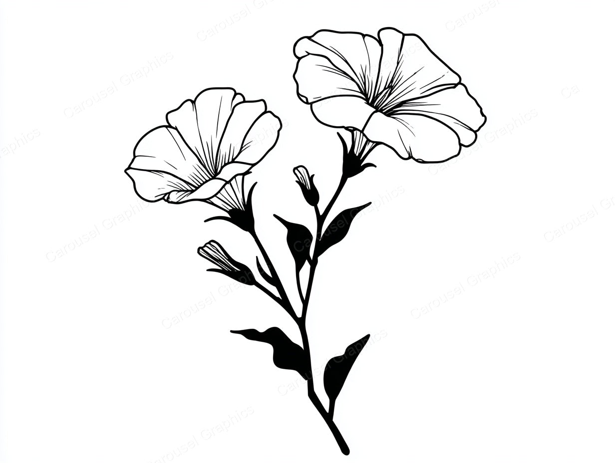 Petunia Vector Graphic preview