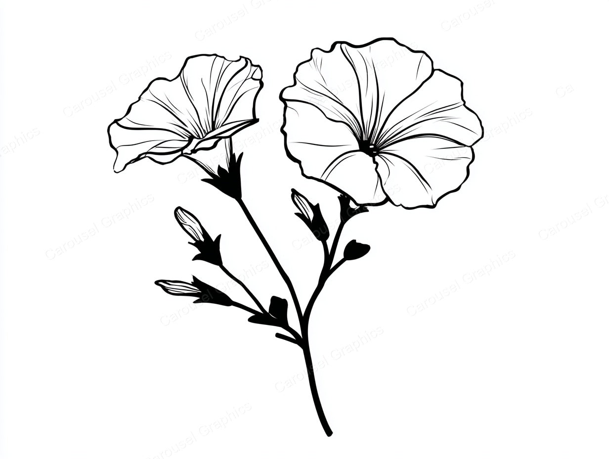 Petunia Vector Graphic preview