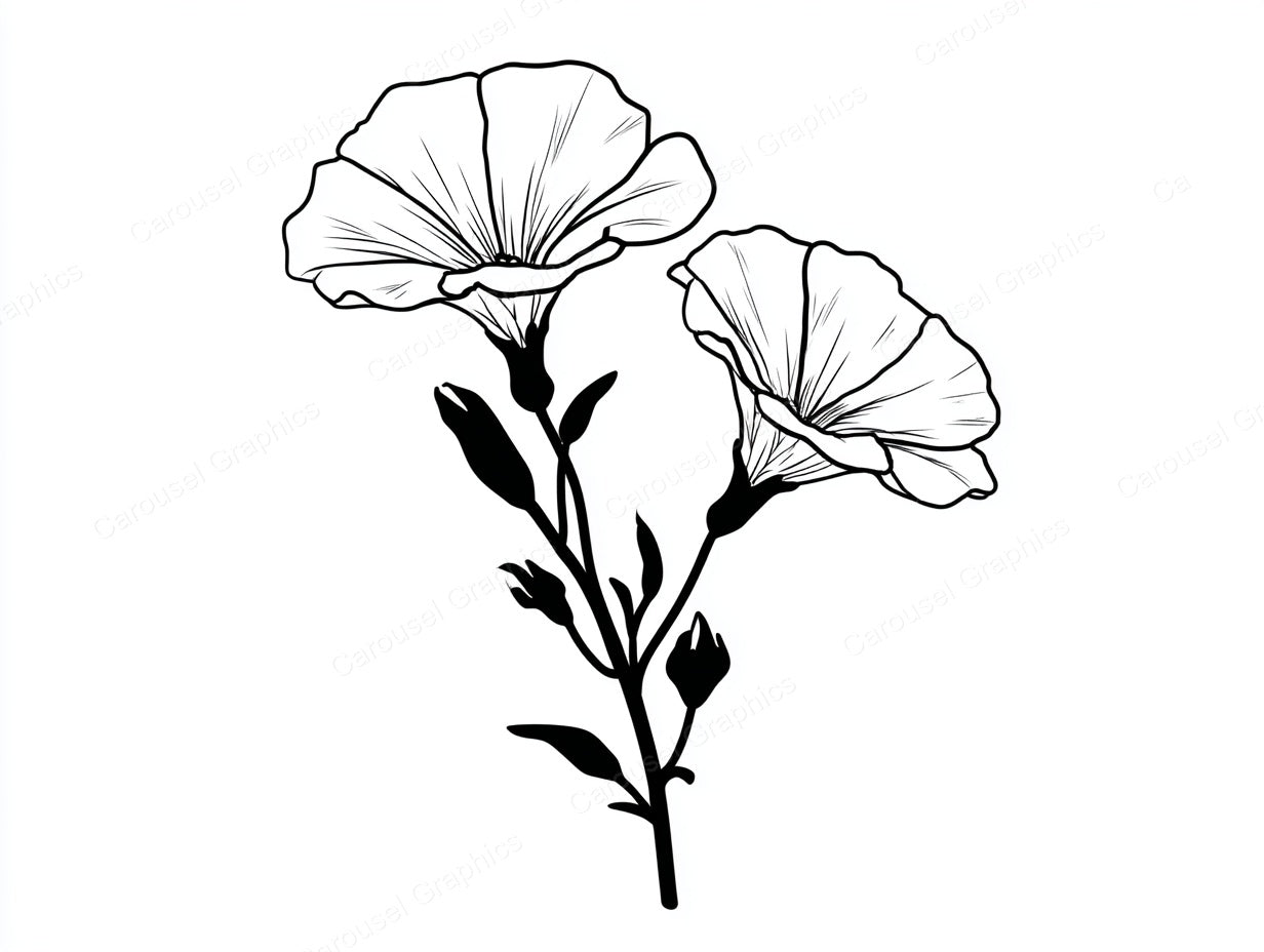 Petunia Vector Graphic preview