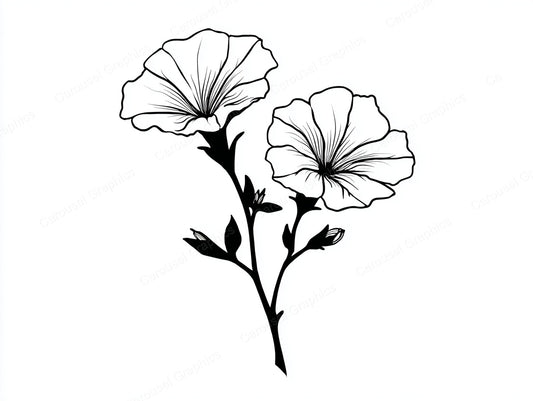 Petunia Vector Graphic preview