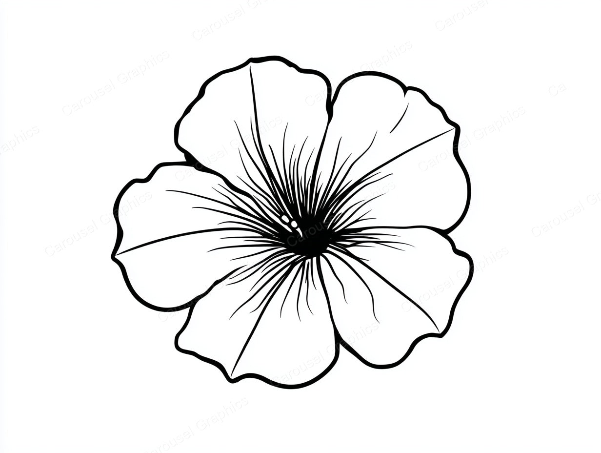 Petunia Vector Graphic preview