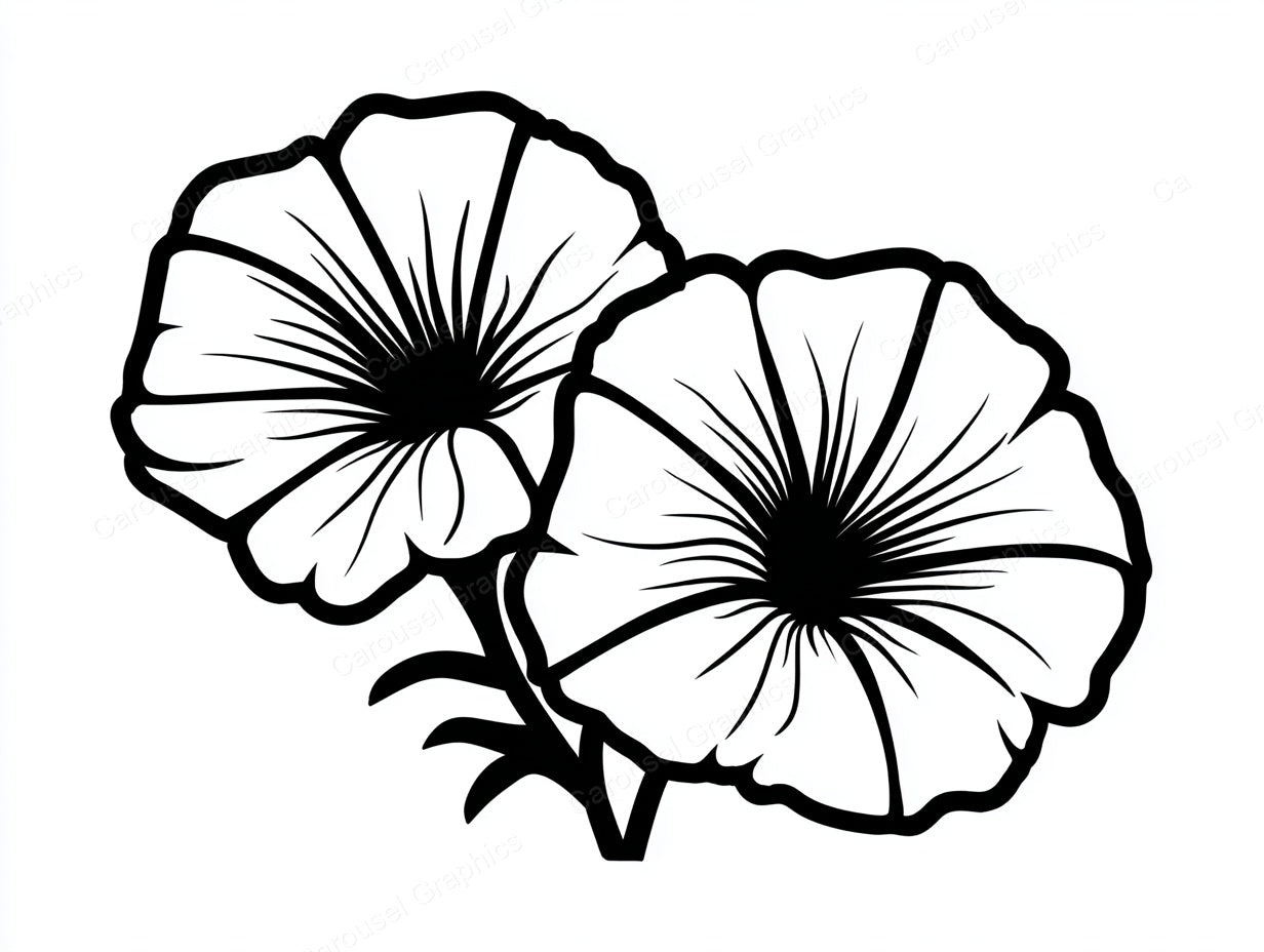 Petunia Vector Graphic preview