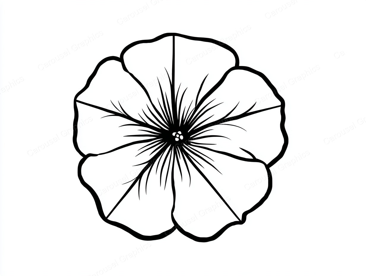 Petunia Vector Graphic preview