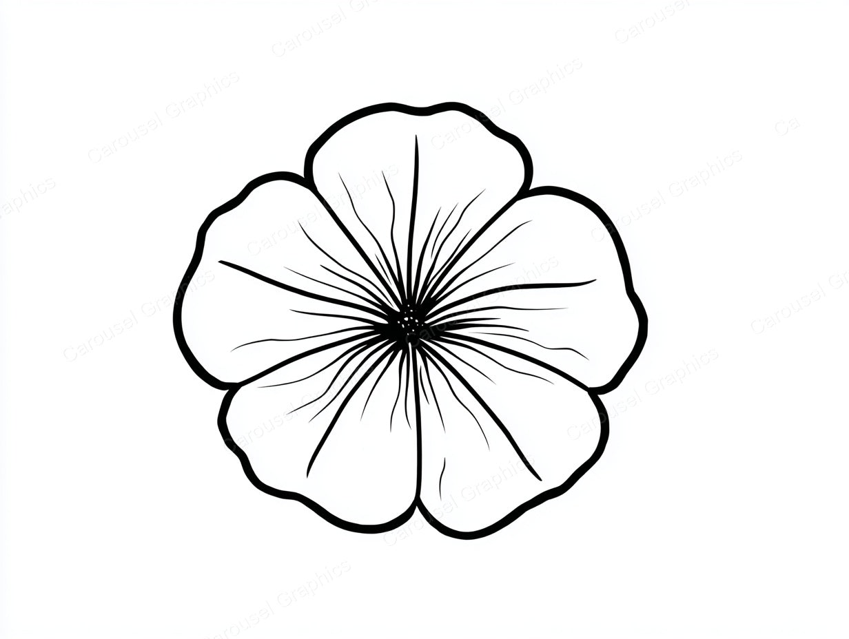 Petunia Vector Graphic preview