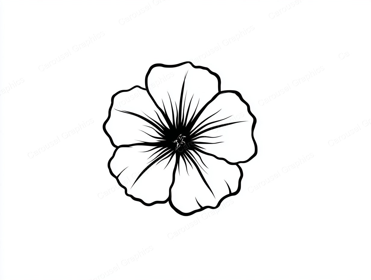 Petunia Vector Graphic preview