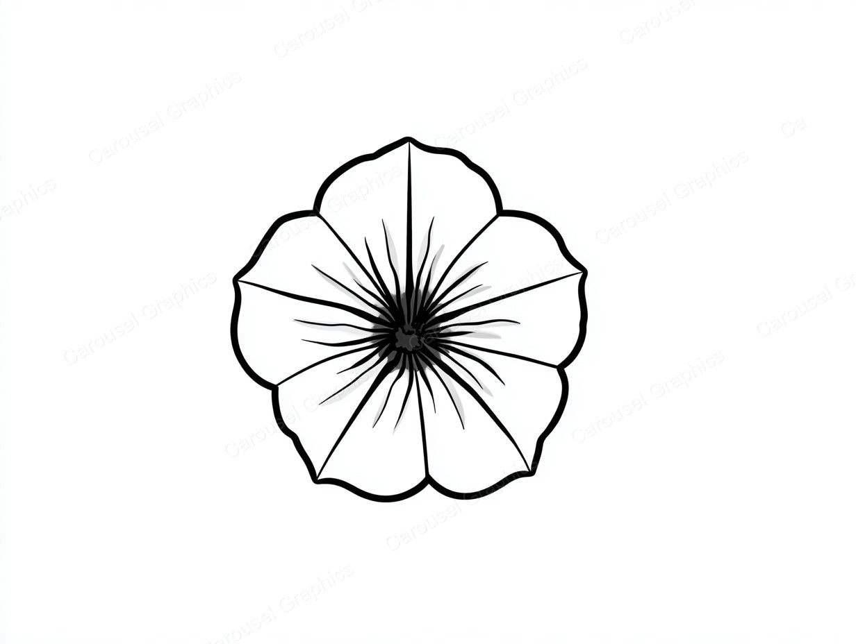 Petunia Vector Graphic preview