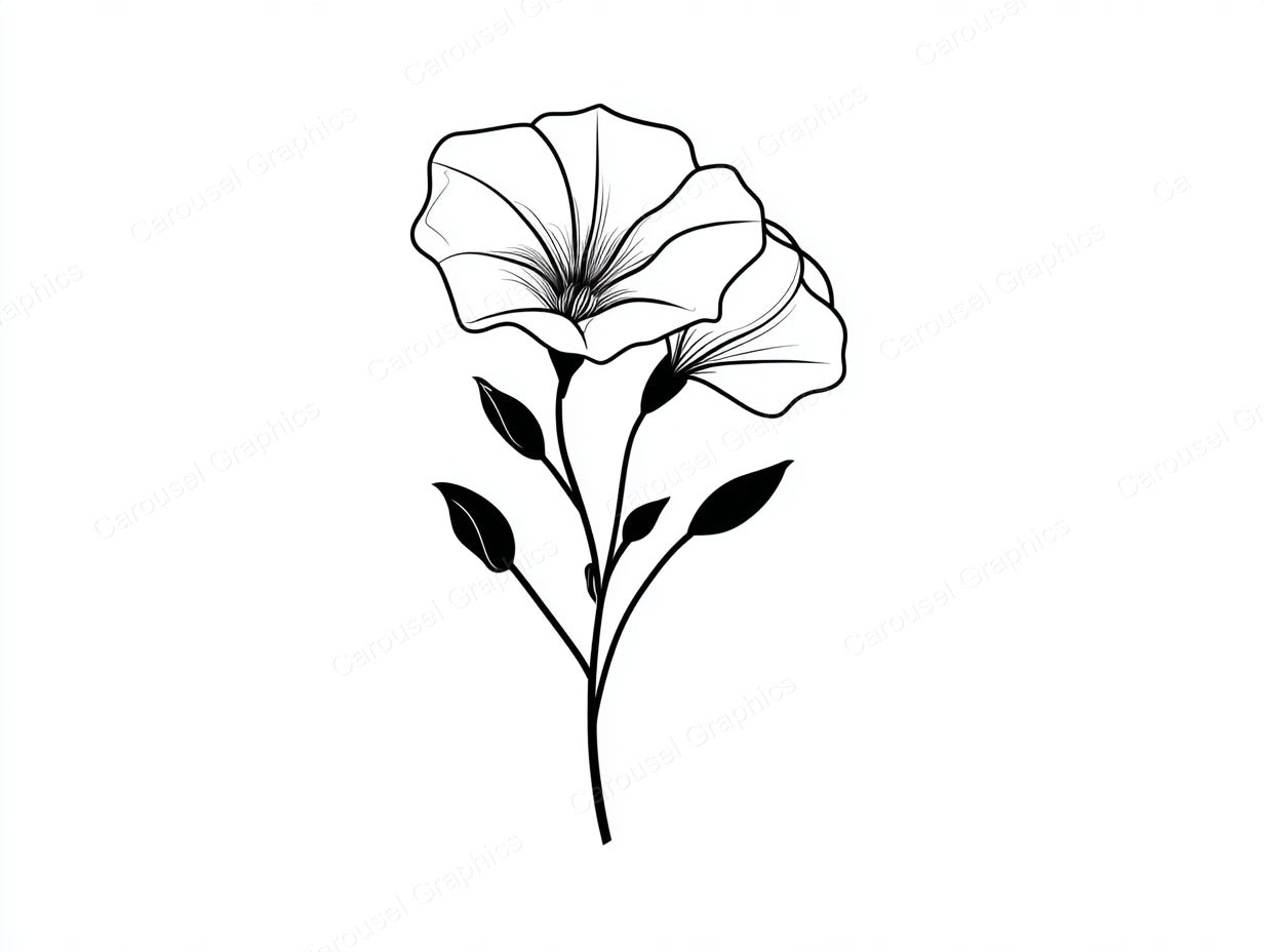 Petunia Vector Graphic preview