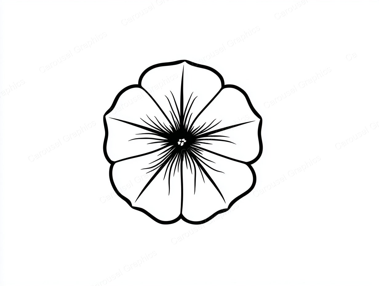Petunia Vector Graphic preview