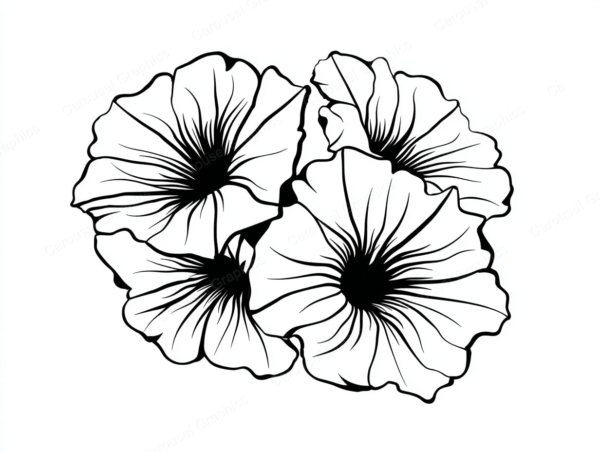 Petunia Vector Graphic preview