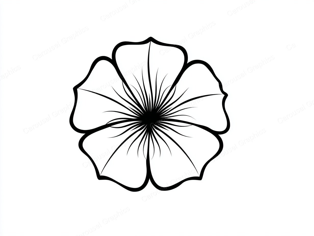 Petunia Vector Graphic preview