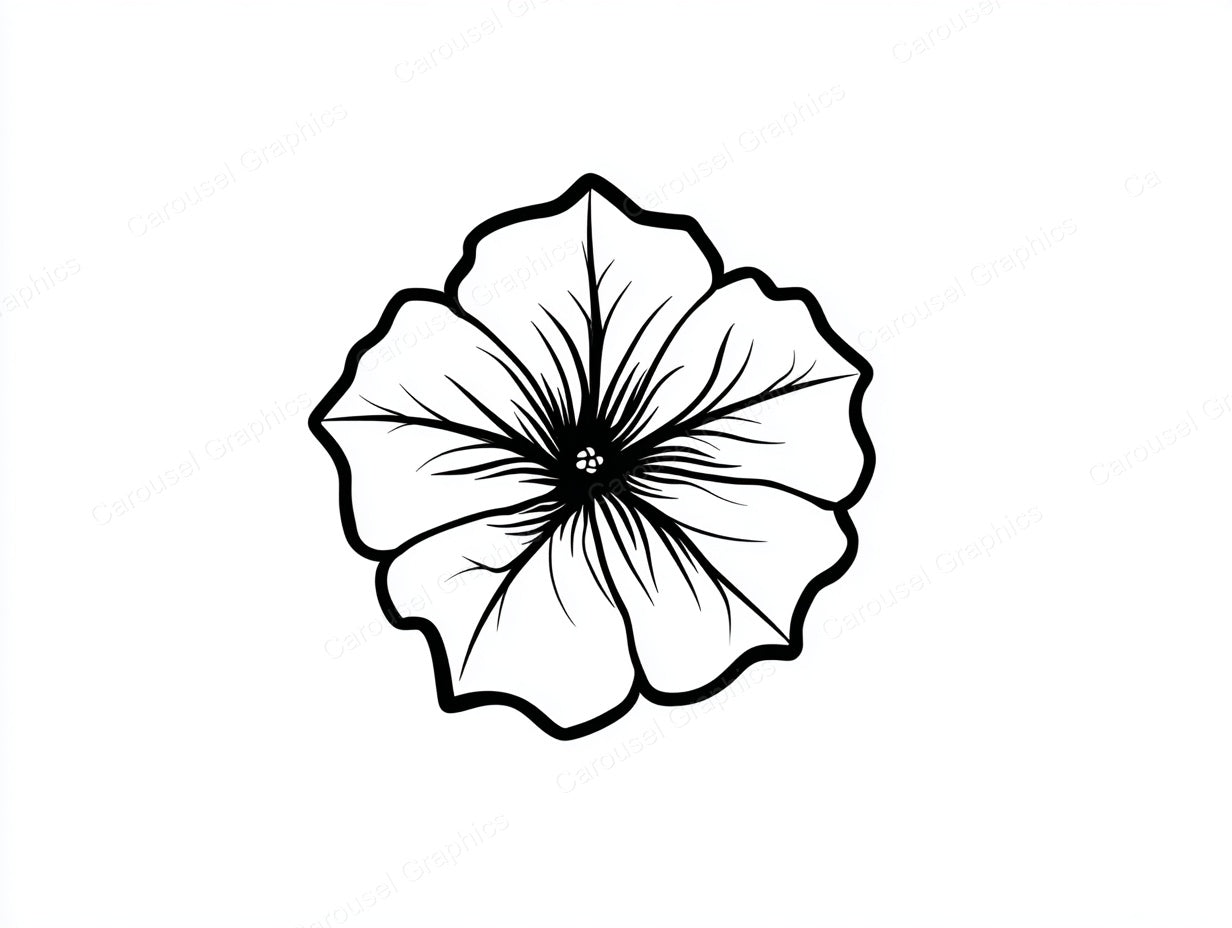 Petunia Vector Graphic preview