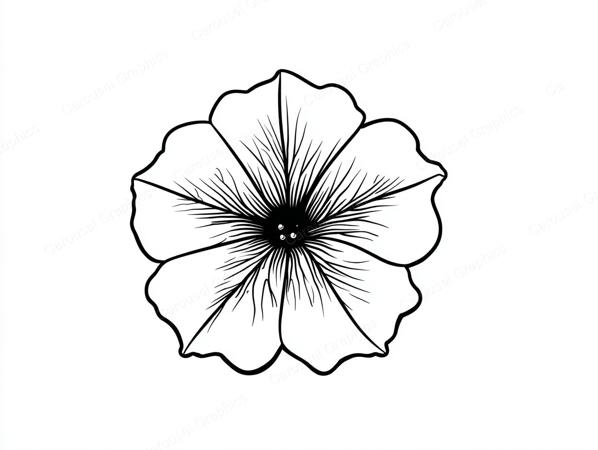 Petunia Vector Graphic preview
