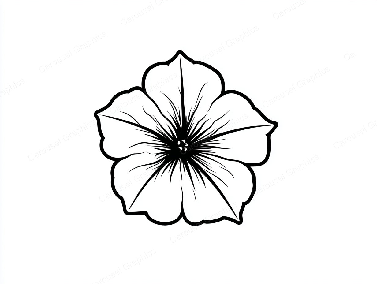 Petunia Vector Graphic preview