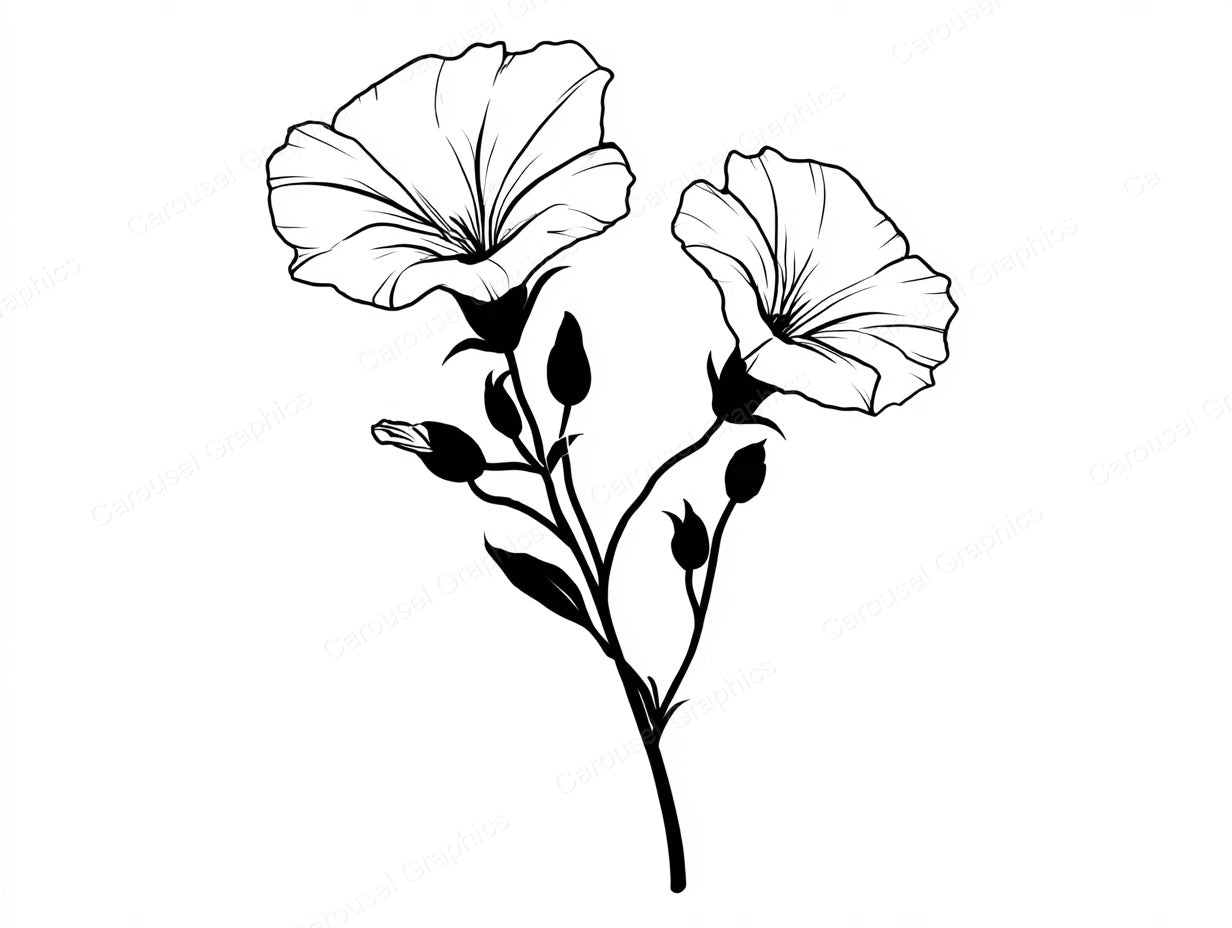 Petunia Vector Graphic preview