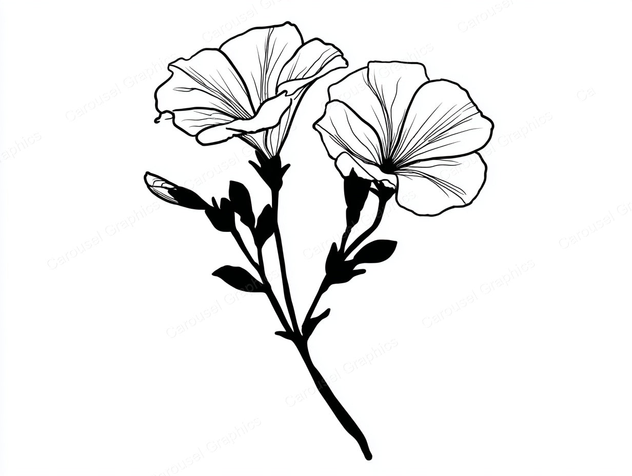 Petunia Vector Graphic preview